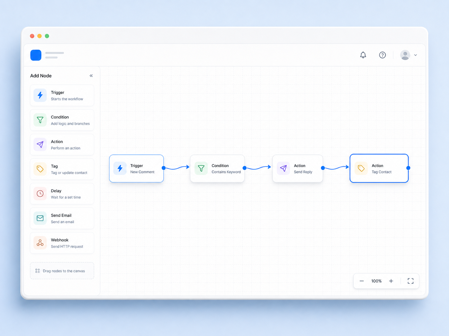 ตัวสร้าง flow ตอบอัตโนมัติ